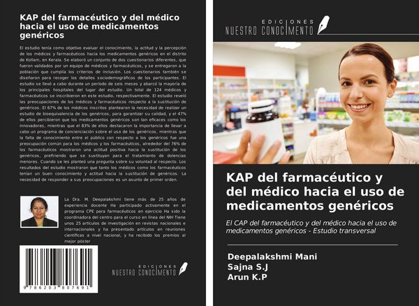Produktbild: KAP del farmac&eacute;utico y del m&eacute;dico hacia el uso de medicamentos gen&eacute;ricos