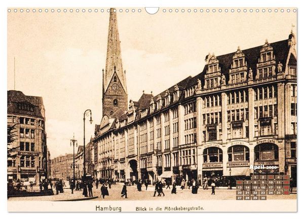 Produktbild: Gr&uuml;&szlig;e aus dem alten Hamburg &ndash; Historische Ansichten der Stadt (Wandkalender 2026 DIN A3 quer), CALVENDO Monatskalender