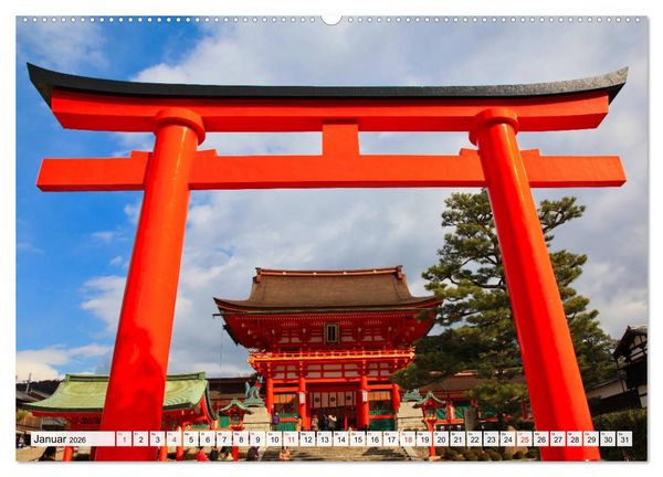 Produktbild: Kyoto Impressionen (hochwertiger Premium Wandkalender 2026 DIN A2 quer), Kunstdruck in Hochglanz