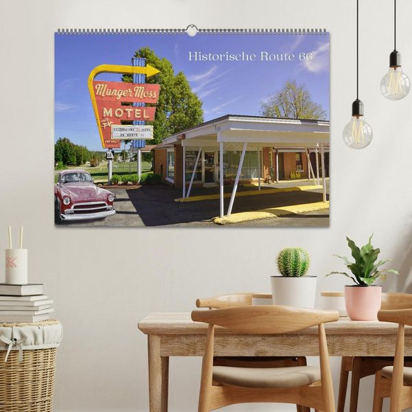 Produktbild: Historic Route 66 - National Scenic Byway (Wandkalender 2026 DIN A2 quer), CALVENDO Monatskalender