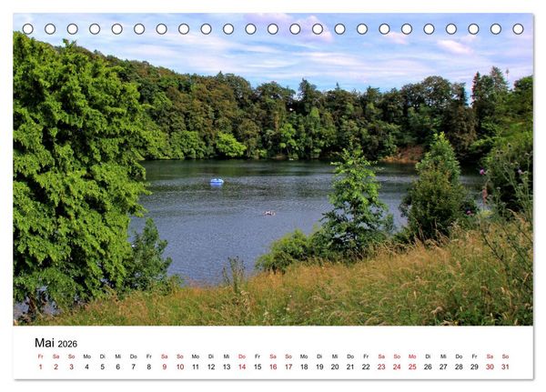 Produktbild: Sehenswertes in der Eifel - Die sch&ouml;nsten Maare (Tischkalender 2026 DIN A5 quer), CALVENDO Monatskalender