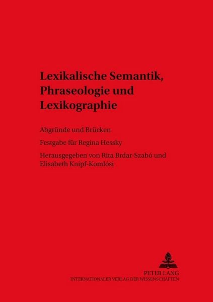 Produktbild: Lexikalische Semantik, Phraseologie und Lexikographie