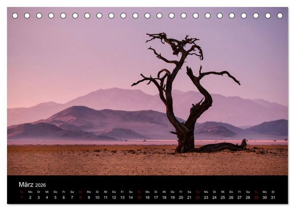 Produktbild: Das Licht Namibias (Tischkalender 2026 DIN A5 quer), CALVENDO Monatskalender