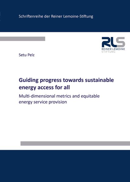 Produktbild: Guiding progress towards sustainable energy access for all