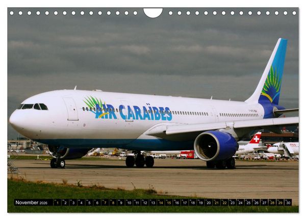 Produktbild: Airbus Airliners (Wandkalender 2026 DIN A4 quer), CALVENDO Monatskalender
