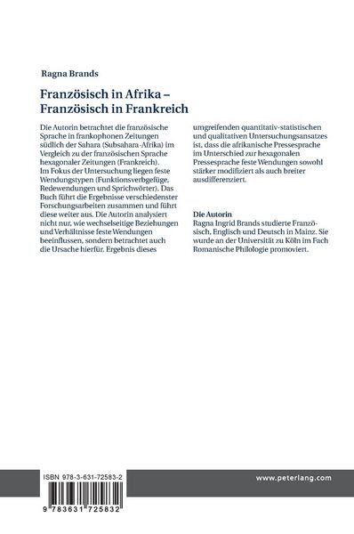 Produktbild: Franz&ouml;sisch in Afrika &ndash; Franz&ouml;sisch in Frankreich
