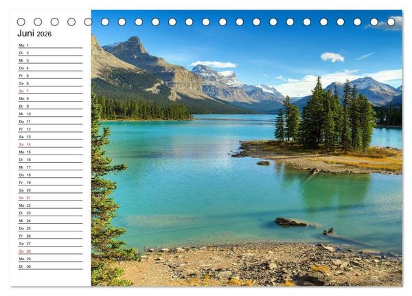 Produktbild: Alaska und Kanada (Tischkalender 2026 DIN A5 quer), CALVENDO Monatskalender