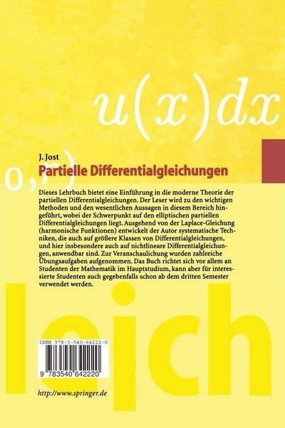 Produktbild: Partielle Differentialgleichungen