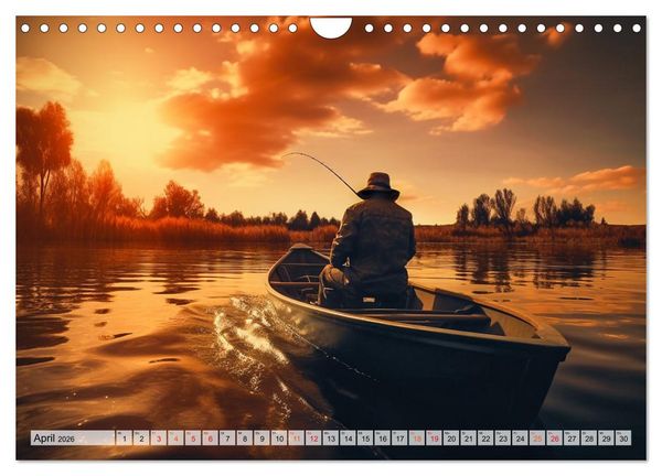 Produktbild: Angeln und Fischen Impressionen (Wandkalender 2026 DIN A4 quer), CALVENDO Monatskalender