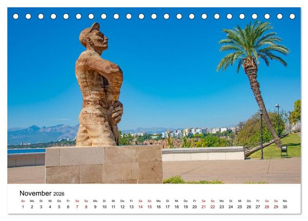 Produktbild: T&uuml;rkei, Antalya: Urlaubsparadies am Mittelmeer (Tischkalender 2026 DIN A5 quer), CALVENDO Monatskalender