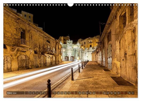 Produktbild: Valletta - Morbide Sch&ouml;nheit im Mittelmeer (Wandkalender 2026 DIN A3 quer), CALVENDO Monatskalender