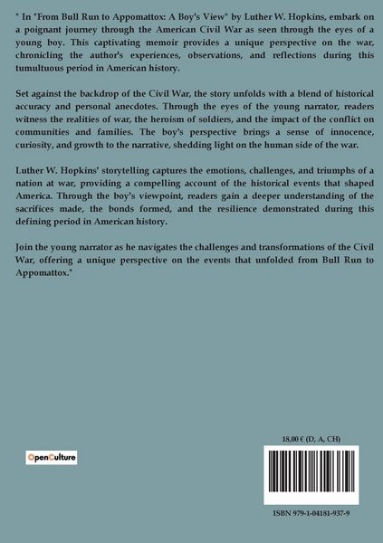 Produktbild: From Bull Run To Appomattox: A Boy's View