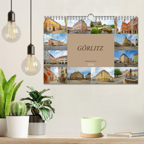 Produktbild: G&ouml;rlitz Impressionen (Wandkalender 2026 DIN A4 quer), CALVENDO Monatskalender