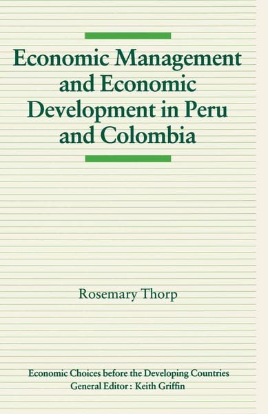 Produktbild: Economic Management and Economic Development in Peru and Colombia