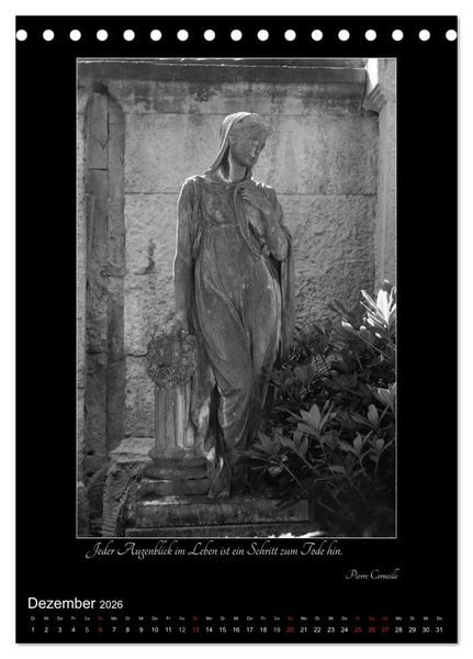 Produktbild: S&uuml;dfriedhof Leipzig (Tischkalender 2026 DIN A5 hoch), CALVENDO Monatskalender