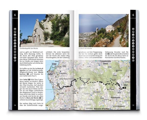 Produktbild: KOMPASS Wanderf&uuml;hrer Golf von Neapel, Ischia, Capri, Halbinsel Sorrent, Amalfi-K&uuml;ste und Cilento, 60 Touren