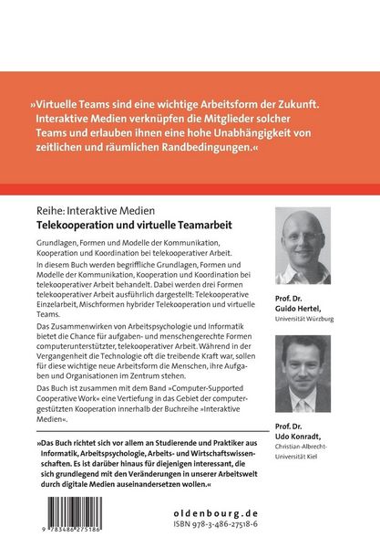 Produktbild: Telekooperation und virtuelle Teamarbeit