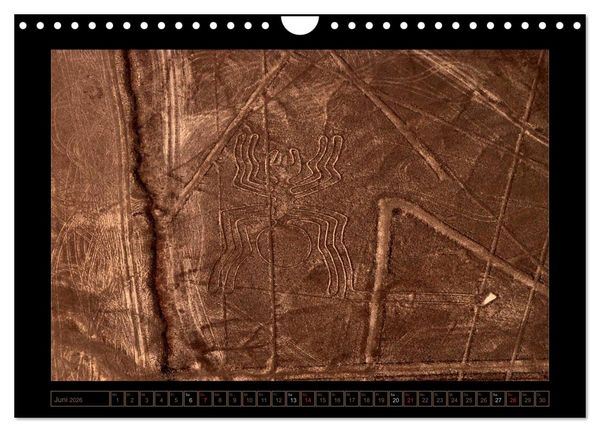Produktbild: Die NAZCA Linien - Geheimnisvolle Figuren (Wandkalender 2026 DIN A4 quer), CALVENDO Monatskalender