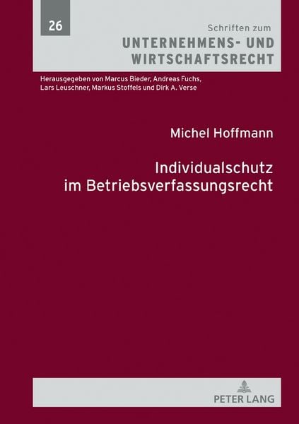 Produktbild: Individualschutz im Betriebsverfassungsrecht