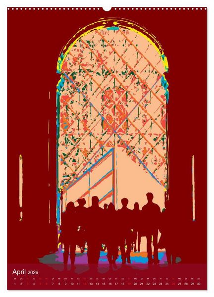 Produktbild: Paris pop-art (hochwertiger Premium Wandkalender 2026 DIN A2 hoch), Kunstdruck in Hochglanz