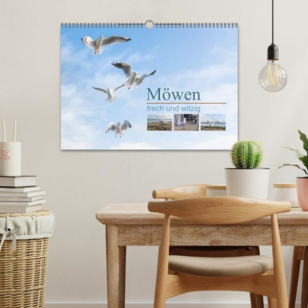 Produktbild: M&ouml;wen frech und witzig (Wandkalender 2026 DIN A3 quer), CALVENDO Monatskalender