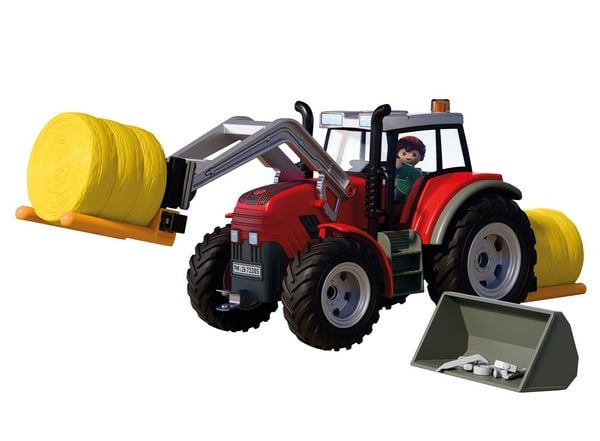 Produktbild: Gro&szlig;er Traktor mit Heuballen