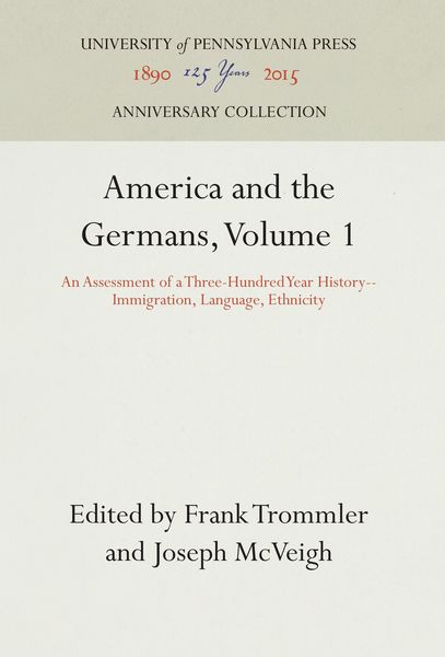 Produktbild: America and the Germans, Volume 1