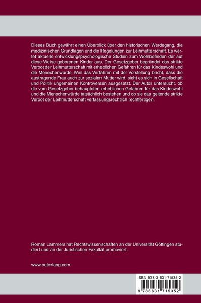 Produktbild: Leihmutterschaft in Deutschland