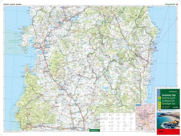 Produktbild: Sardinien, Stra&szlig;enkarten-Set 1:150.000, freytag & berndt