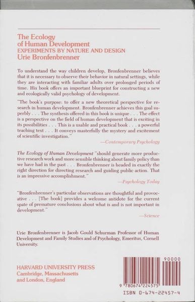Produktbild: The Ecology of Human Development