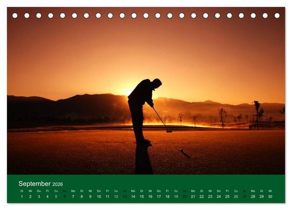 Produktbild: Golf Sport (Tischkalender 2026 DIN A5 quer), CALVENDO Monatskalender