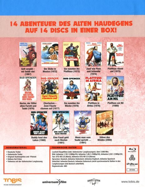 Produktbild: Die Bud Spencer Jumbo Box XXL [14 BRs]