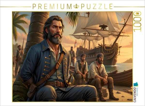 CALVENDO Puzzle Der gefangene Kapitän | 1000 Teile Lege-Größe 64x48cm Foto-Puzzle für glückliche Stunden