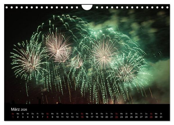 Produktbild: Feuerwerk (Wandkalender 2026 DIN A4 quer), CALVENDO Monatskalender