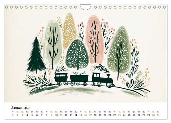 Produktbild: Ein Jahr in sanften Farben (Wandkalender 2027 DIN A4 quer), CALVENDO Monatskalender