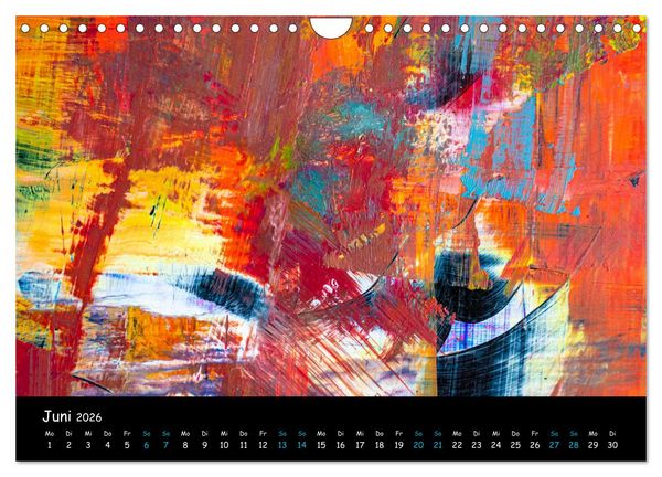 Produktbild: Abstraktes - Harmonie des Zufalls in Formen und Farben (Wandkalender 2026 DIN A4 quer), CALVENDO Monatskalender
