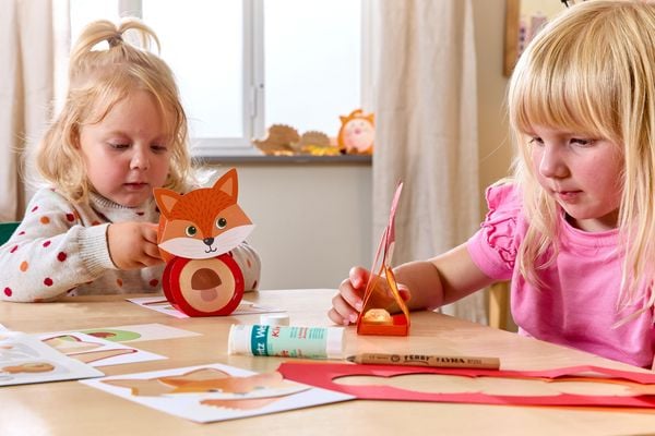 Produktbild: Bastelset - Erstes Kleben Minilichter Fuchs