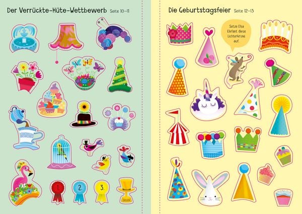 Produktbild: Mein Immer-wieder-Stickerbuch: Tierisch lustige H&uuml;te