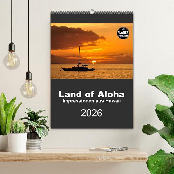Produktbild: Hawaii - Land of Aloha (Wandkalender 2026 DIN A2 hoch), CALVENDO Monatskalender