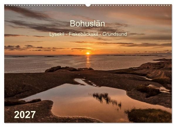 Produktbild: Bohusl&auml;n. Lysekil - Fiskeb&auml;ckskil - Grundsund (Wandkalender 2027 DIN A2 quer), CALVENDO Monatskalender