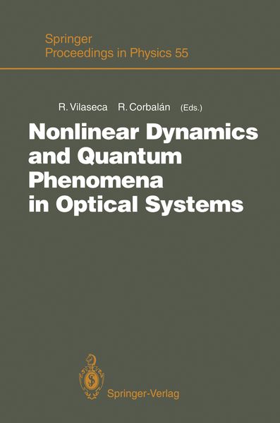 Produktbild: Nonlinear Dynamics and Quantum Phenomena in Optical Systems