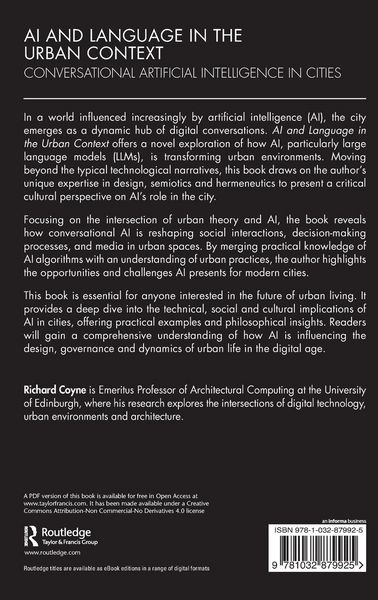 Produktbild: AI and Language in the Urban Context