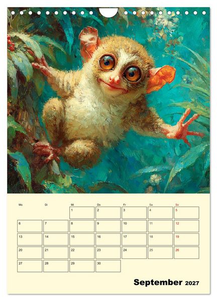 Produktbild: Koboldmakis. Kleine H&uuml;ter des Dschungels (Wandkalender 2027 DIN A4 hoch), CALVENDO Monatskalender