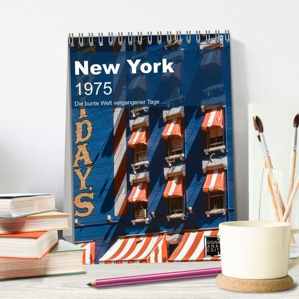 Produktbild: New York 1975 (Tischkalender 2026 DIN A5 hoch), CALVENDO Monatskalender