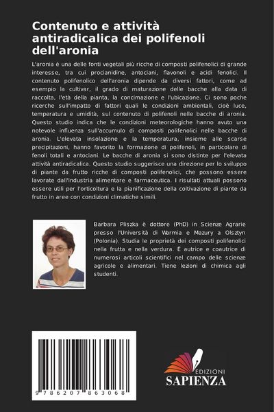 Produktbild: Contenuto e attivit&agrave; antiradicalica dei polifenoli dell'aronia