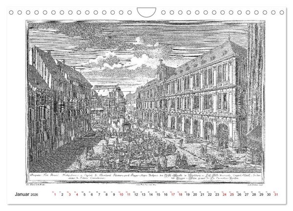 Produktbild: W&uuml;rzburg in alten Bildern (Wandkalender 2026 DIN A4 quer), CALVENDO Monatskalender