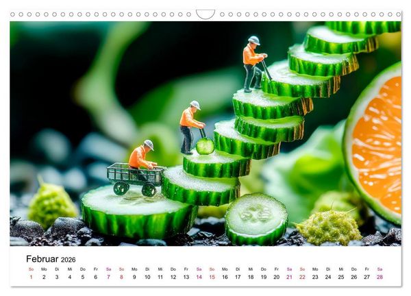 Produktbild: Winzige Welten - die kleinen Helfer des Jahres (Wandkalender 2026 DIN A3 quer), CALVENDO Monatskalender