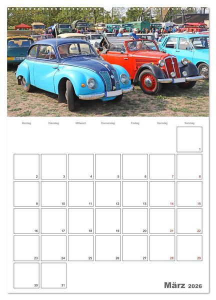 Produktbild: Ost-Oldtimer in Magdeburg (hochwertiger Premium Wandkalender 2026 DIN A2 hoch), Kunstdruck in Hochglanz