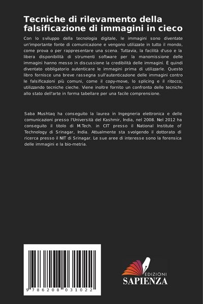 Produktbild: Tecniche di rilevamento della falsificazione di immagini in cieco