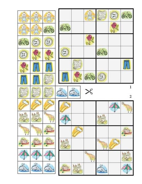 Produktbild: Sudoku f&uuml;r Kinder. Mit farbigen Bildern